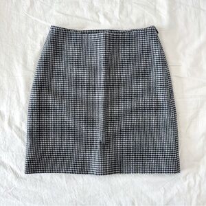 BRAND NEW & Other Stories Black and White Houndstooth Mini Skirt